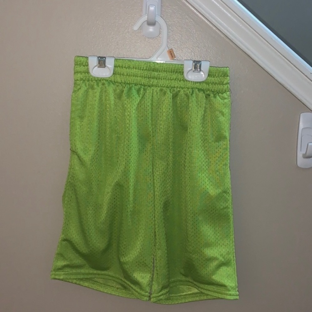 Lime Neon Green Boy’s Athletic Shorts